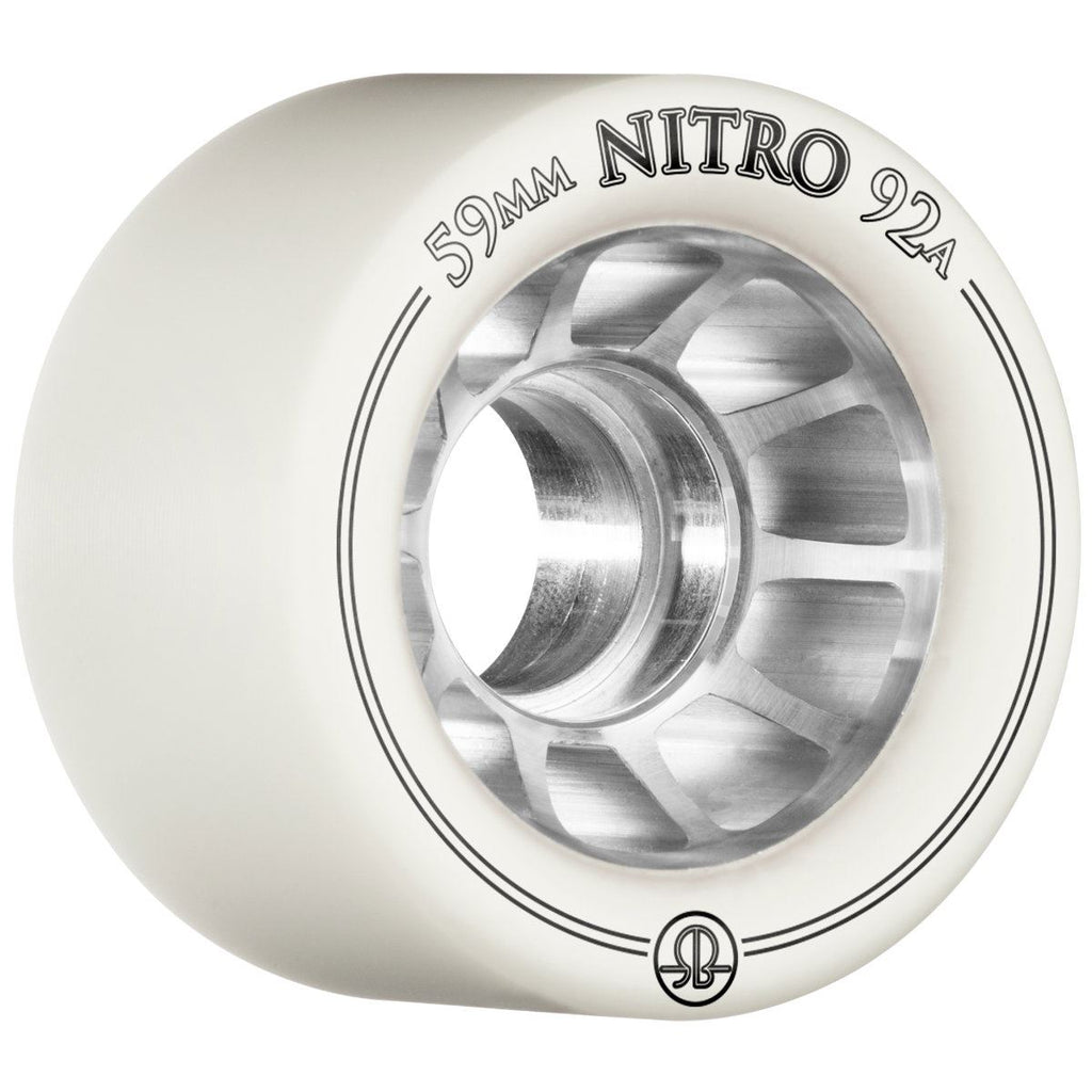 Rollerbones - Nitro Speed White (8) - / 92a Skateboard Wheels - 59mm