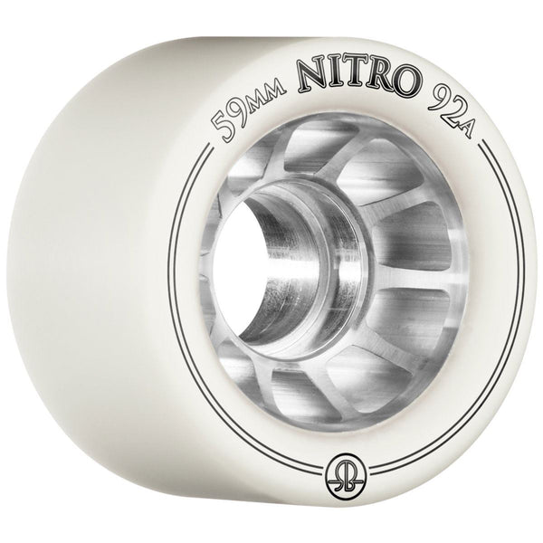 Rollerbones - Nitro Speed White (8) - / 92a Skateboard Wheels - 59mm