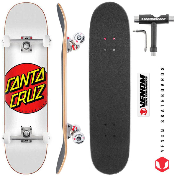 Santa Cruz Classic Dot x Venom Skateboards Core Custom Complete Skateboard - 8.0 - Skatewarehouse.co.uk