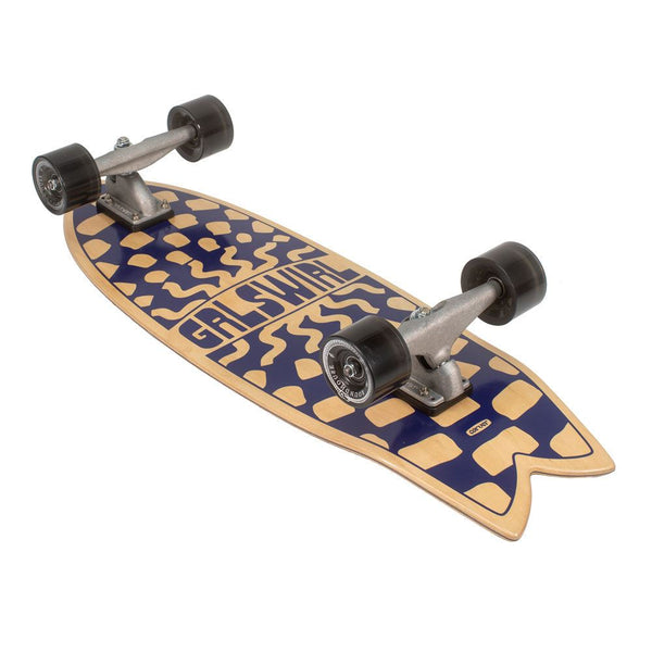 Carver GrlSwirl Swirlcheck - Surfskate Cruiser Skateboard Deck - x - Skatewarehouse.co.uk