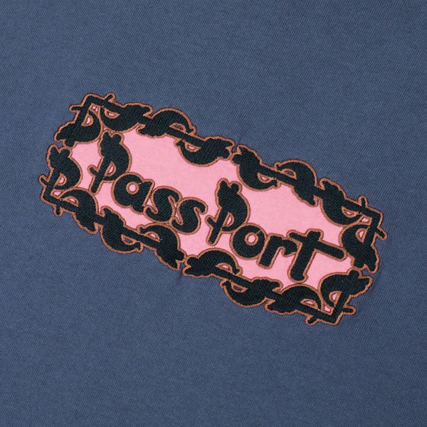 Pass~Port Pattoned Tee (Harbour Blue) - XL