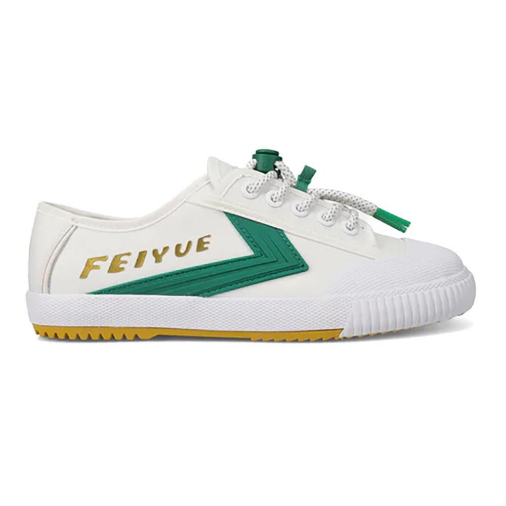 Feiyue Footwear Fe Lo 1920 EXO Martial Arts/Gym/Lifing Shoes - White / Green - Skatewarehouse.co.uk