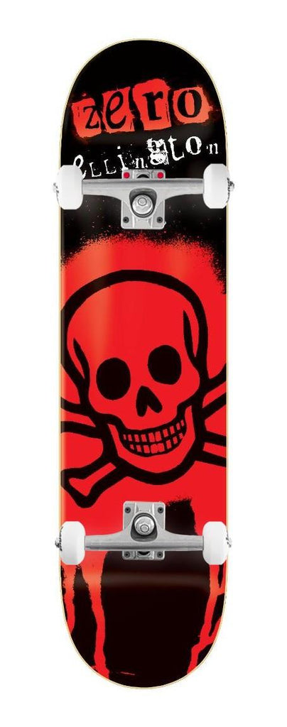 Zero Skull Stencil 30 yr Reissue Erik Ellington x Venom Custom Complete Skateboard - 8.25"