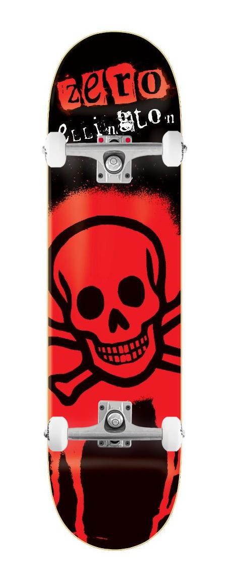 Zero Skull Stencil 30 yr Reissue Erik Ellington x Venom Custom Complete Skateboard - 8.25"