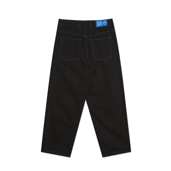 Polar Skate Co Big Boy Pants (Black / Blue Stitching)