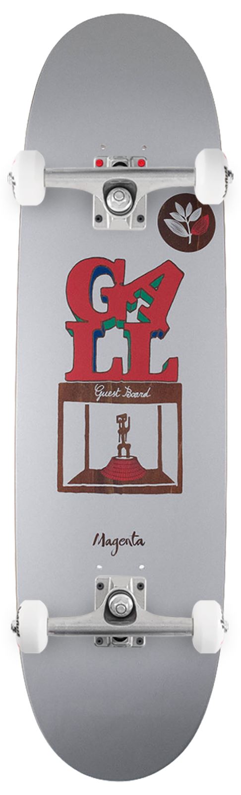 Magenta Fred Gall Guest Board ( Old School Shape) x Venom Custom Complete Skateboard - 8.4