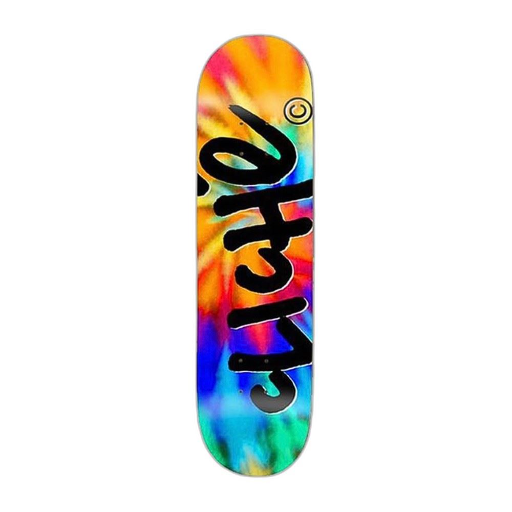 Cliché Handwritten Invert Tie Dye Complete Skateboard - 8.0"