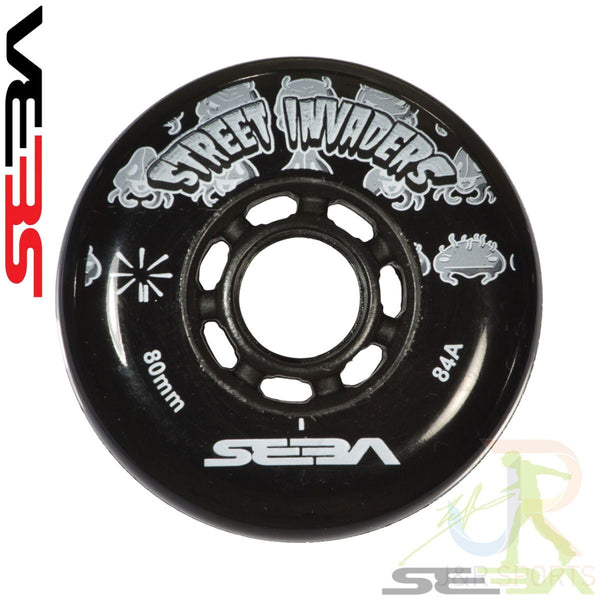 Seba Street Invaders Black Wheel 84Mm (Unit) - Skatewarehouse.co.uk