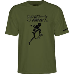 Powell Peralta Future Primitive Tee Military Green '2' - Skatewarehouse.co.uk