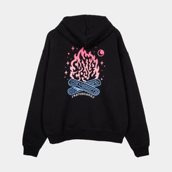 Santa Cruz Womens Zip Hood Starry Campfire Zip Hood - Black - Skatewarehouse.co.uk