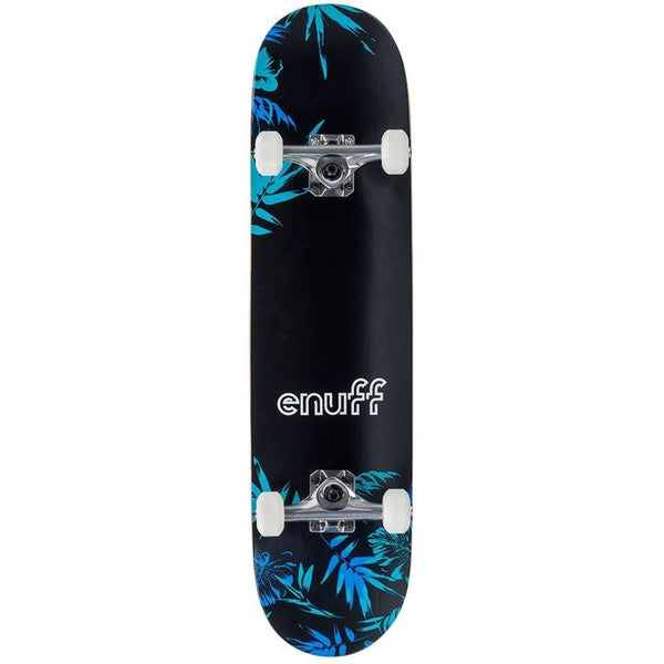 Enuff Floral Blue Complete Skateboard Bundle - SFR Helmet & Pads