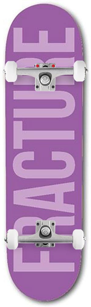 Fracture Fade Purple Custom Complete Skateboard -  7.75