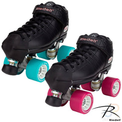 Riedell R3 DERBY - Black - Width Medium Quad Skates