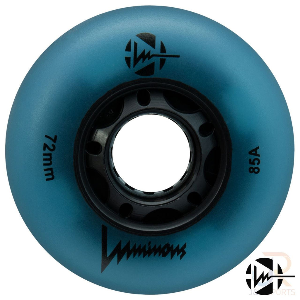 Luminous Led Inline Wheel (Set of 4 Wheels) - Blue Glow - 72Mm/85A - Skatewarehouse.co.uk