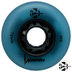 Luminous Led Inline Wheel (Set of 4 Wheels) - Blue Glow - 72Mm/85A - Skatewarehouse.co.uk
