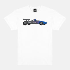 Thrasher T-Shirt Racecar - White - Skatewarehouse.co.uk