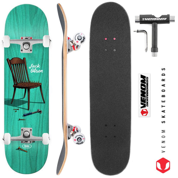 Real Jack Jackupuncture Custom Complete Skateboard - 8.25