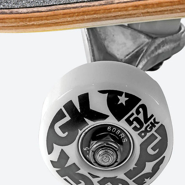 DGK x Bruce Lee Balance (Embossed) Black Complete Skateboard - 7.5
