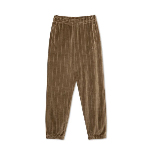 Polar Skate Co Sweatpants | Stripe Velour - Beech - XS