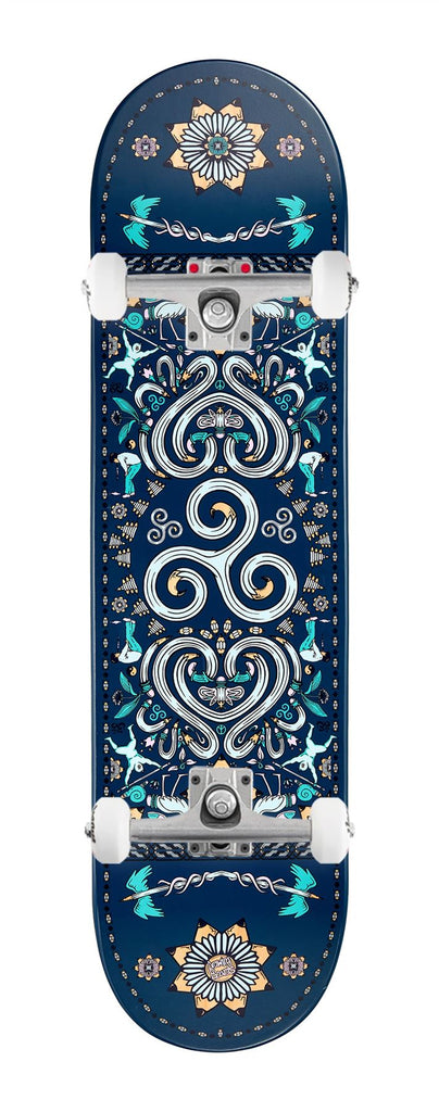 Drawing Boards Positive Patterns Series - Spiral x Venom Custom Complete Skateboard - 8.1"