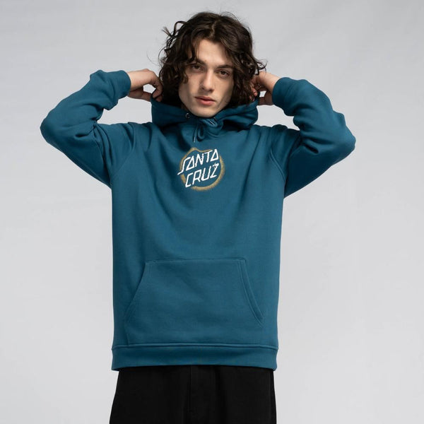 Santa Cruz Hood Vile Dot Front - Dark Teal - Skatewarehouse.co.uk