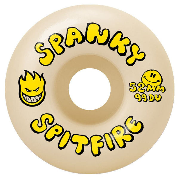 F4 99Du Spanky Happy Pro Classic Skateboard Wheels - 52mm