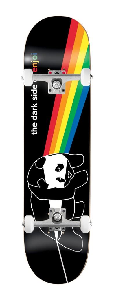 Enjoi Darkside Panda R7 Black x Venom Custom Complete Skateboard - 8.25