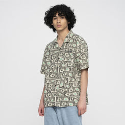 Santa Cruz Shirt Mako Dollar S/S Shirt - Bills - Skatewarehouse.co.uk
