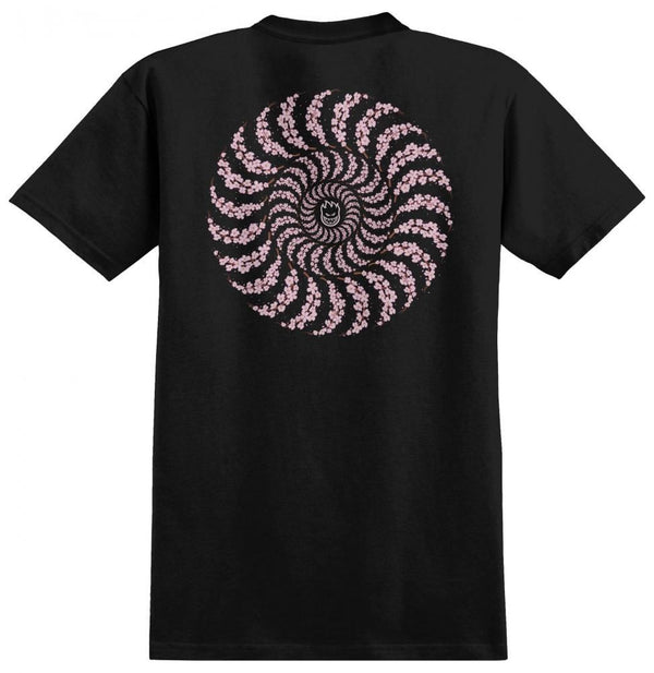 Spitfire S/S Cherry Blossom Classic - Black - Skatewarehouse.co.uk