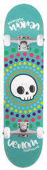 Venom Core Complete Skateboard - Skull Spots Teal - 7.75" **PRE ORDER** - Skatewarehouse.co.uk