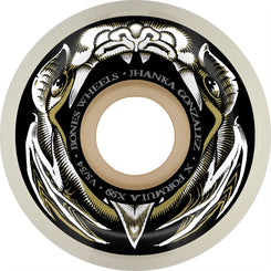 BONES Skateboard Wheels Jhanka 'Night Flight' Sidecut X-Formula 99A - Skatewarehouse.co.uk