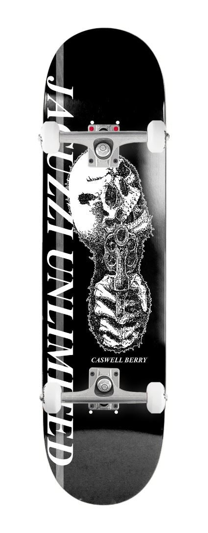 Jacuzzi Unlimited Cawell Berry Gunner EX7 Black x Venom Custom Complete Skateboard - 8.25