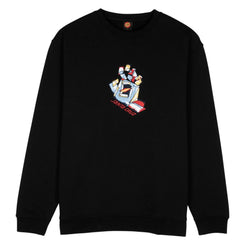 Santa Cruz Crew Screaming Scratched Hand Strip - Black - Skatewarehouse.co.uk