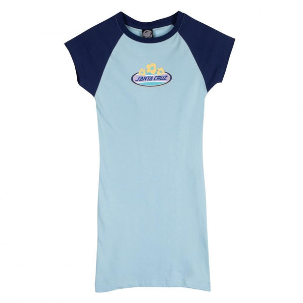 Santa Cruz Womens Dress Paradise Strip Dress - Dream Blue / Navy - Skatewarehouse.co.uk