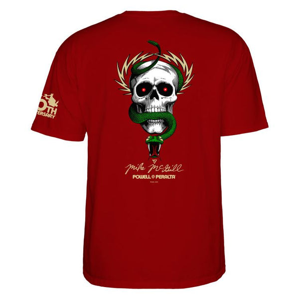 Powell-Peralta™ Mike McGill '40th Anniversary McTwist' Tee Garnet - Skatewarehouse.co.uk