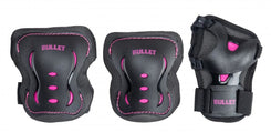 Bullet Triple Padset Blast V2 Junior - Black / Pink - Skatewarehouse.co.uk