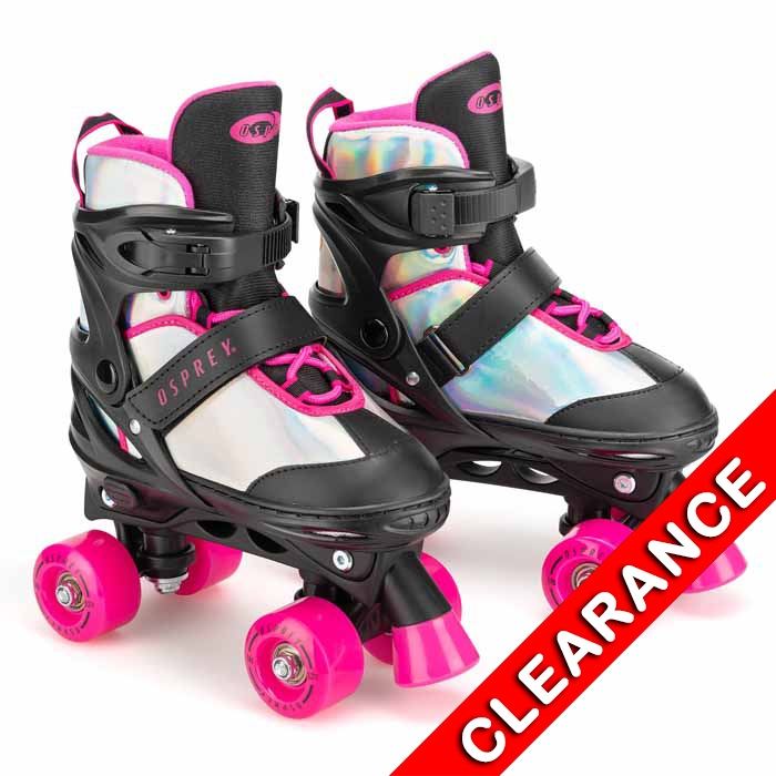 Osprey Semi Soft Adj Quad Skate - Surge - Pink