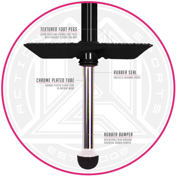 Madd Gear Pogo Stick - Black / Pink Accessories