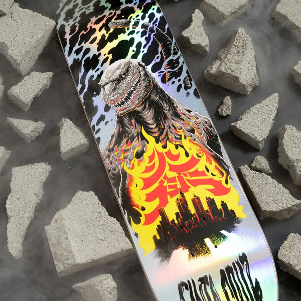 Santa Cruz x Godzilla Shin Knox Firepit Skateboard Deck - 8.5