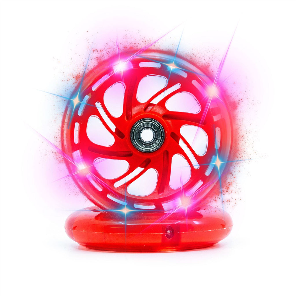 CORE LED Scooter Wheels - Red (PAIR) - Skatewarehouse.co.uk