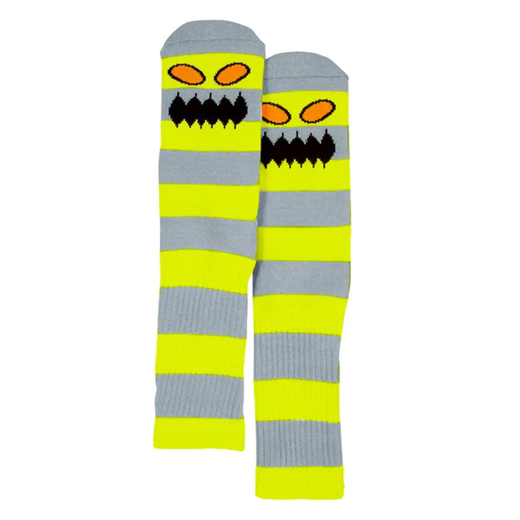 Toy Machine Monster Big Stripe Sock Neon
