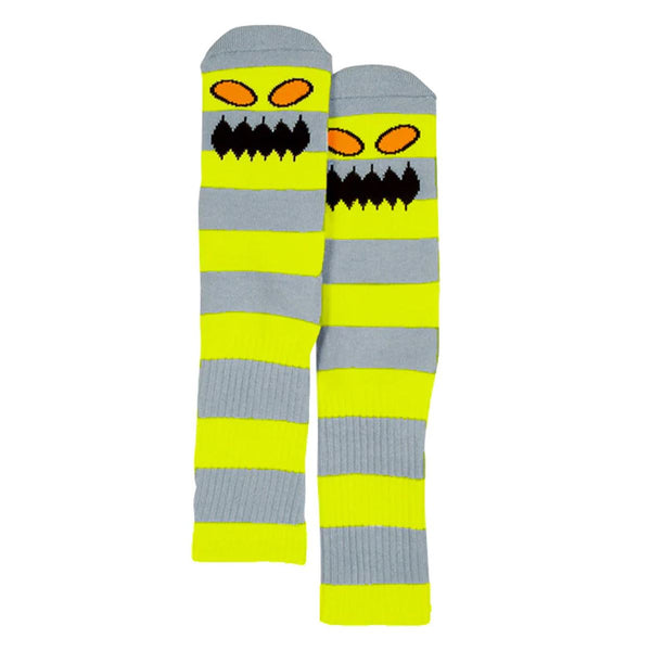 Toy Machine Monster Big Stripe Sock Neon