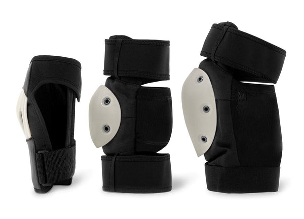 REKD Shield Triple Pad Set - Black / Beige - Skatewarehouse.co.uk