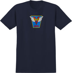 Venture T-Shirt Emblem - Blue / Yellow / Red - Skatewarehouse.co.uk
