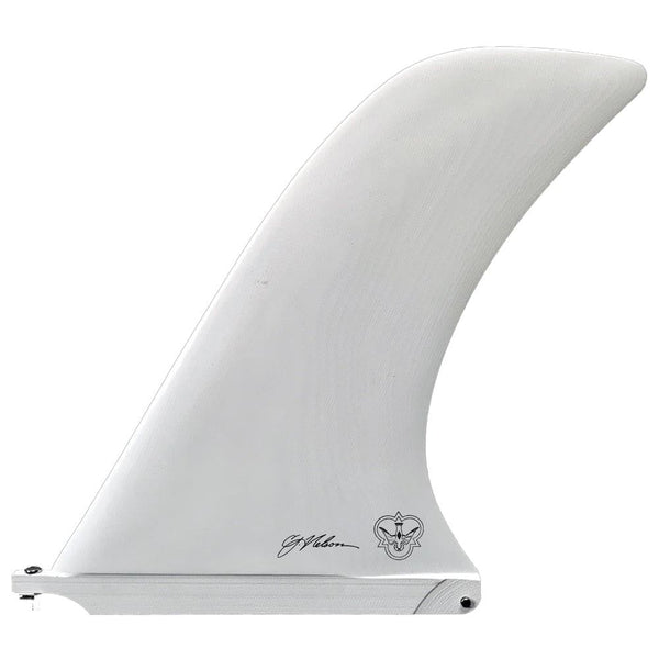 Flying Diamonds - CJ Nelson - Noserider - White Surf Fins - 10.5