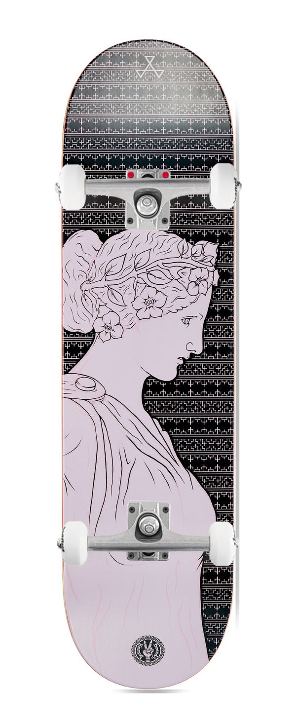 Drawing Boards Philosophers Series - Hypatia x Venom Custom Complete Skateboard - 8.25