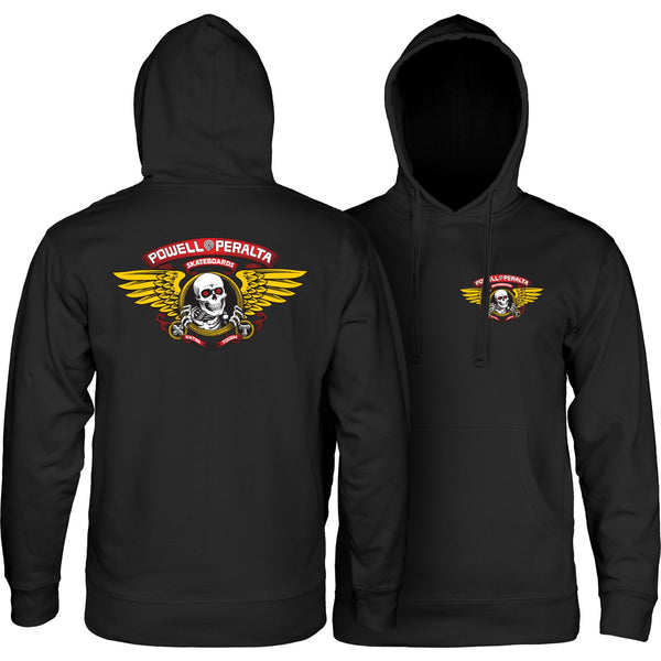 Powell-Peralta Winged Ripper • Hoody • Black Hoodie - L