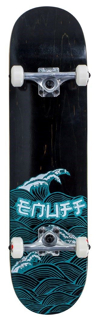 Enuff Big Wave Complete Skateboard - Black Blue - 8.0