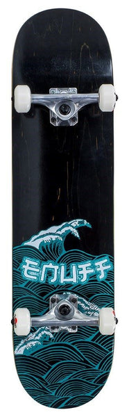 Enuff Big Wave Complete Skateboard - Black Blue - 8.0" - Skatewarehouse.co.uk