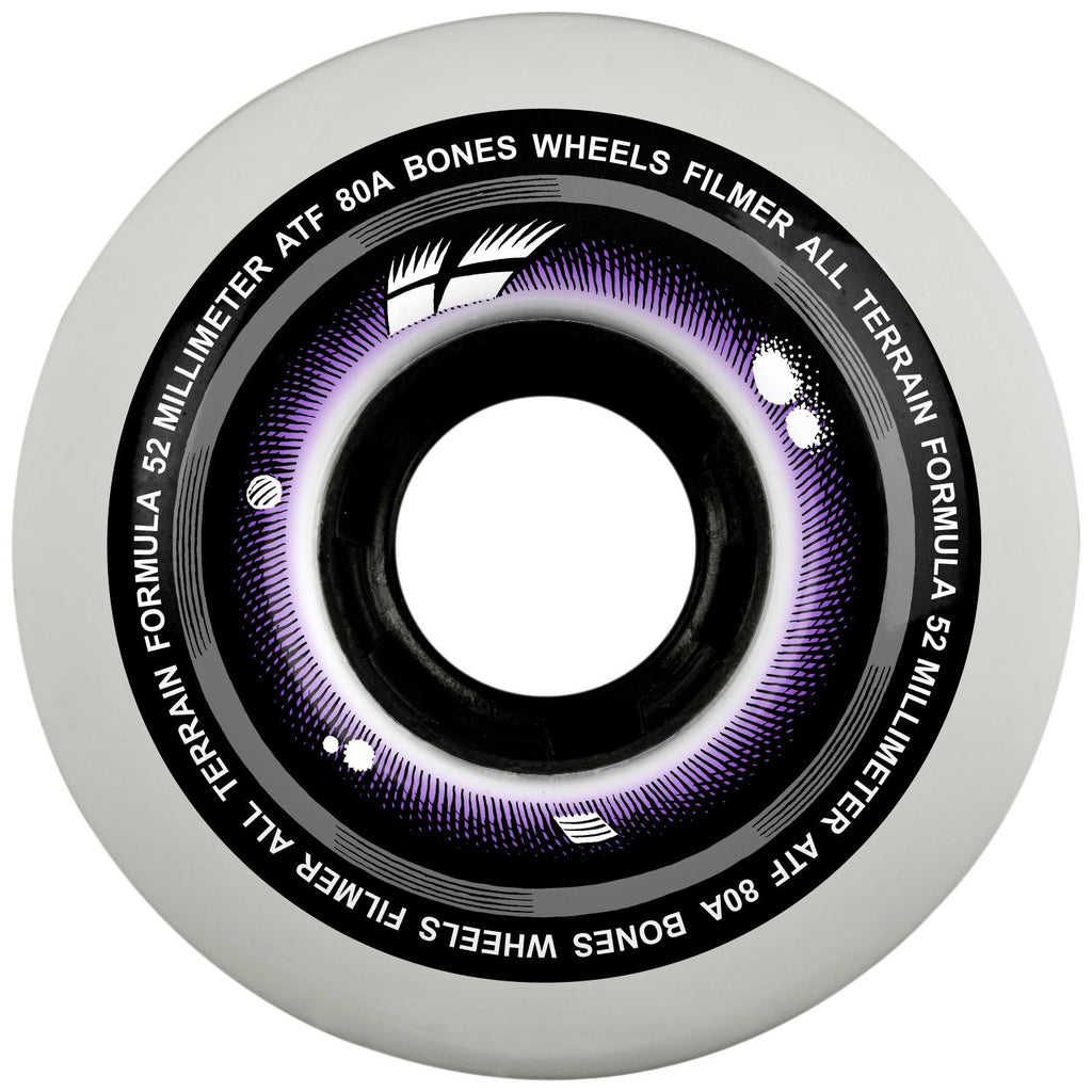 BONES Skateboard Wheels • All Terrain Formula • ATF • Filmers • • 80A (Spring '26)
